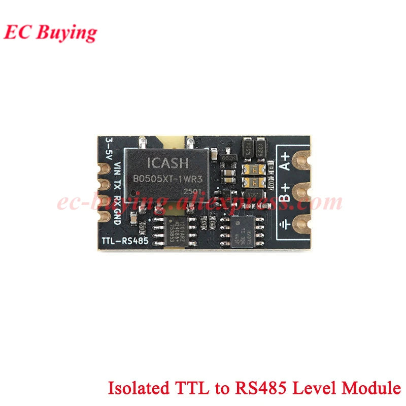 10Pcs/1pc Isolated TTL to RS485 Level Board Module Serial Automatic Reverse High Speed 2Mbps Half-duplex Communication Isolation