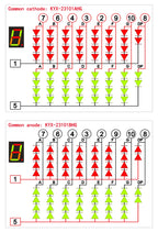 10PCS 2.3-inch digital tube 48mmX70mm digital display screen "8" high 56.8mm 7-segment digital tube 23101 series