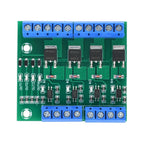 DC 3.7V~27V Optocoupler Isolated Driver Module 4 Channel MOS Tube FET Pulse Trigger Switch Controller Board for Motor LED Light