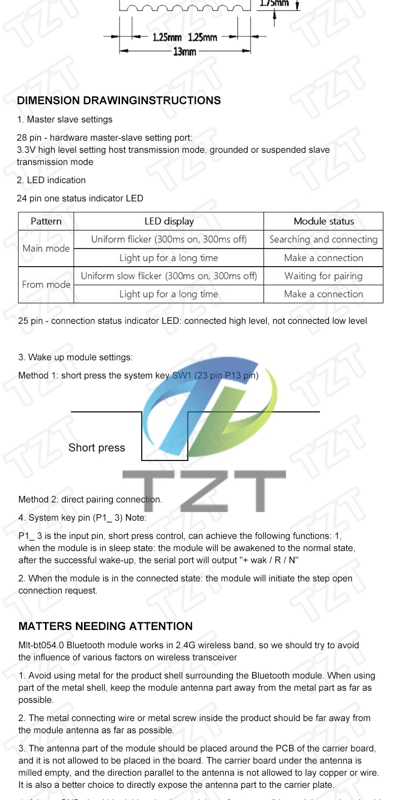GREATZT AT-09 Android IOS BLE 4.0 Bluetooth module for arduino CC2540 CC2541 Serial Wireless Module compatible HM-10