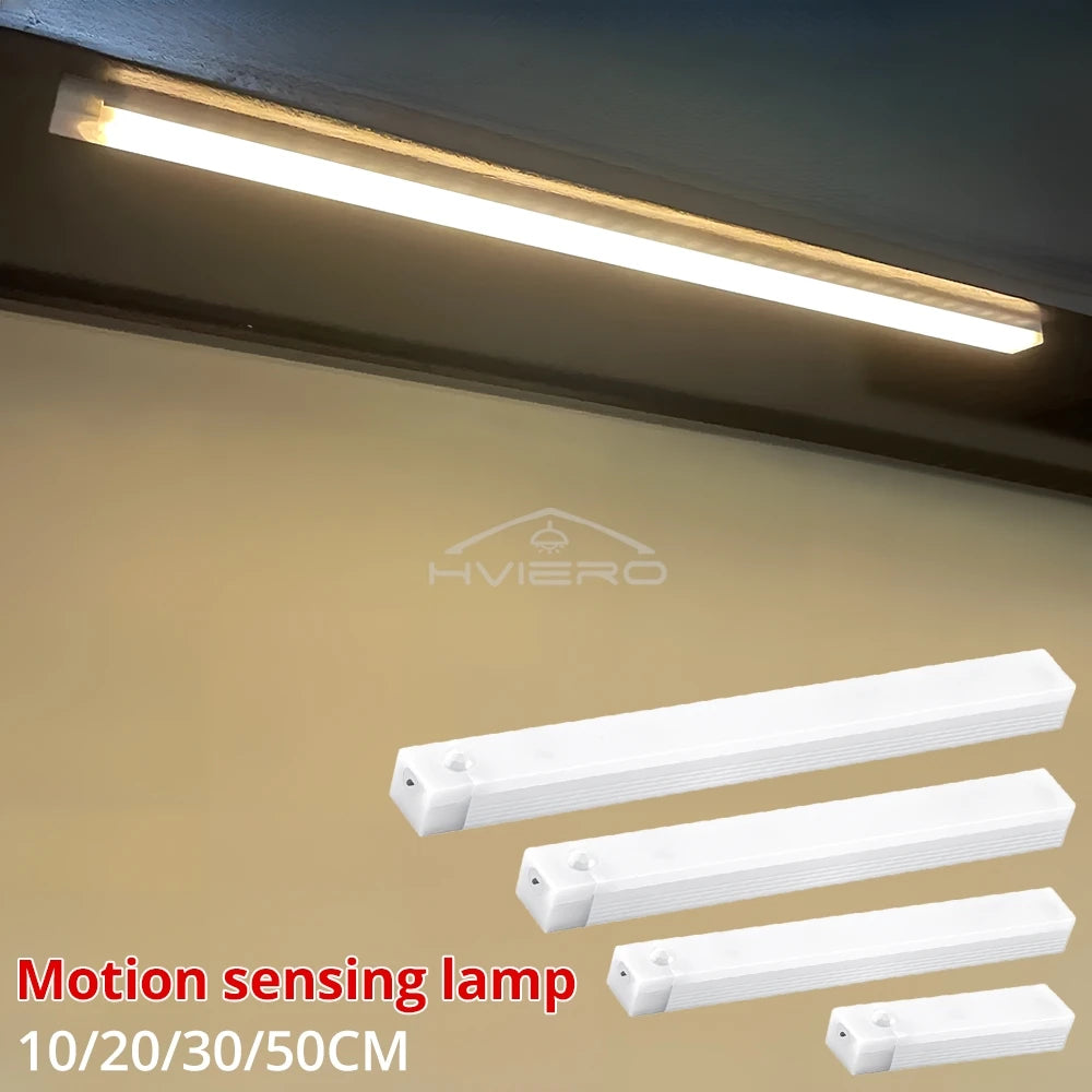 Motion Sensor Night Lights Wireless LED Lamp USB Rechargeable Magnetic For Wardrobe Room Closet Kitchen Aisle Lighting Detector