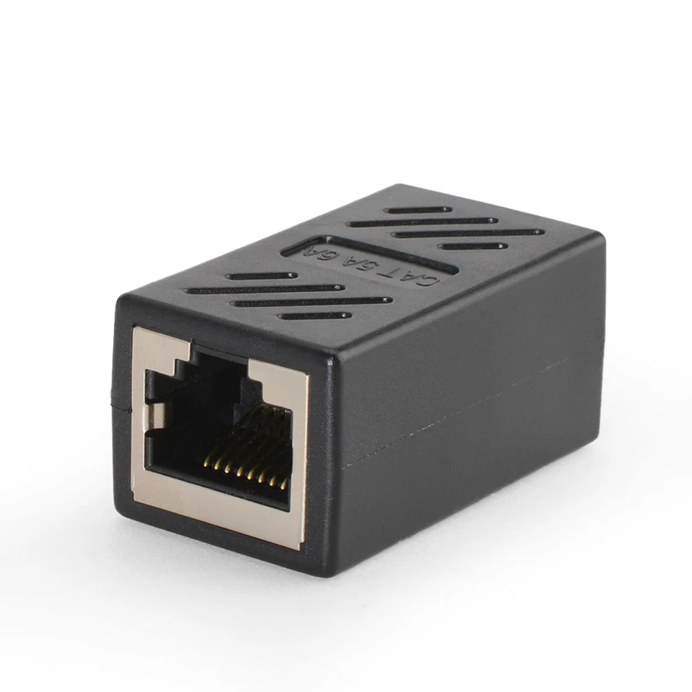 Metal Shielded RJ45 Coupler Female to Female, Ethernet Cable Extender Joiner, Anti-Interference LAN Adapter for Cat5e Cat6