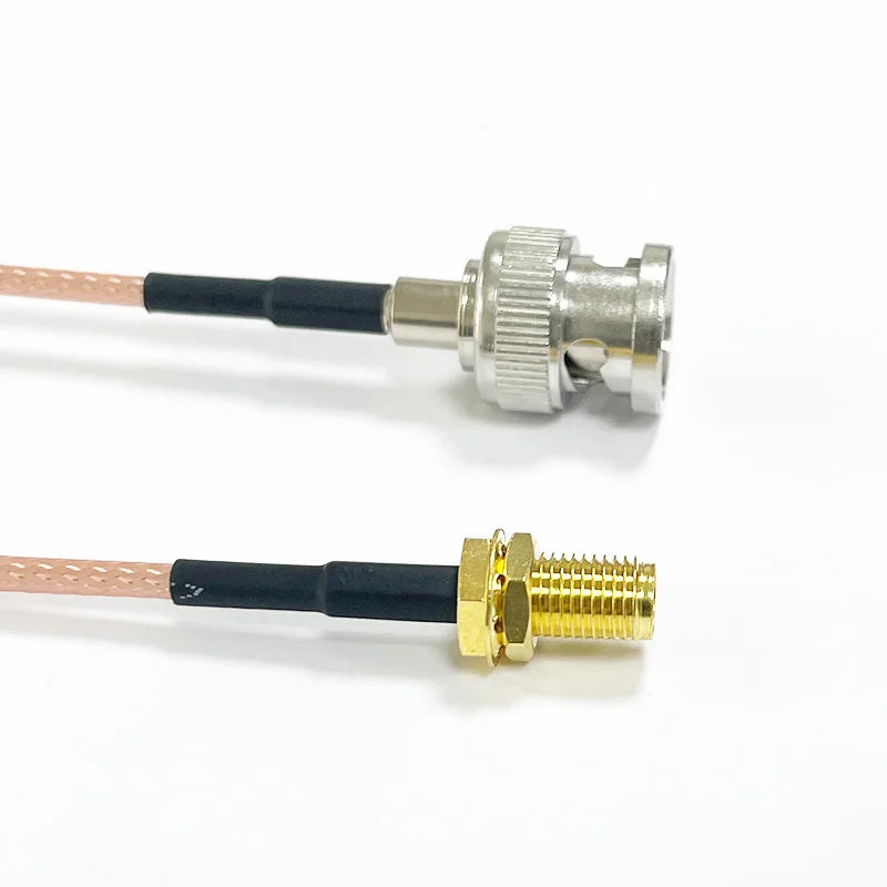 SMA to BNC Bulkhead Cable 50 Ohm SMA Male to BNC Female RG316 Coaxial Cable Jumper for Ham Radio Scanner Antenna Wi-Fi