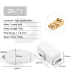 High Power 60A/80A/100A 400V/1000V 1.0-16mm2 No disconnection Wire Connector Cable Splicing Wiring Terminal Block Junction Box