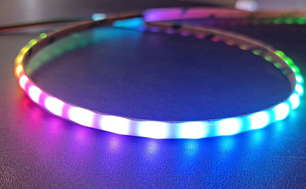12V 5V SPI RGB PixelCOB LED Strip Light For Carft DIY Decor Gamer 160LED/m Addressable 5mm Dream Color WS2812B LED Tape RGB-IC