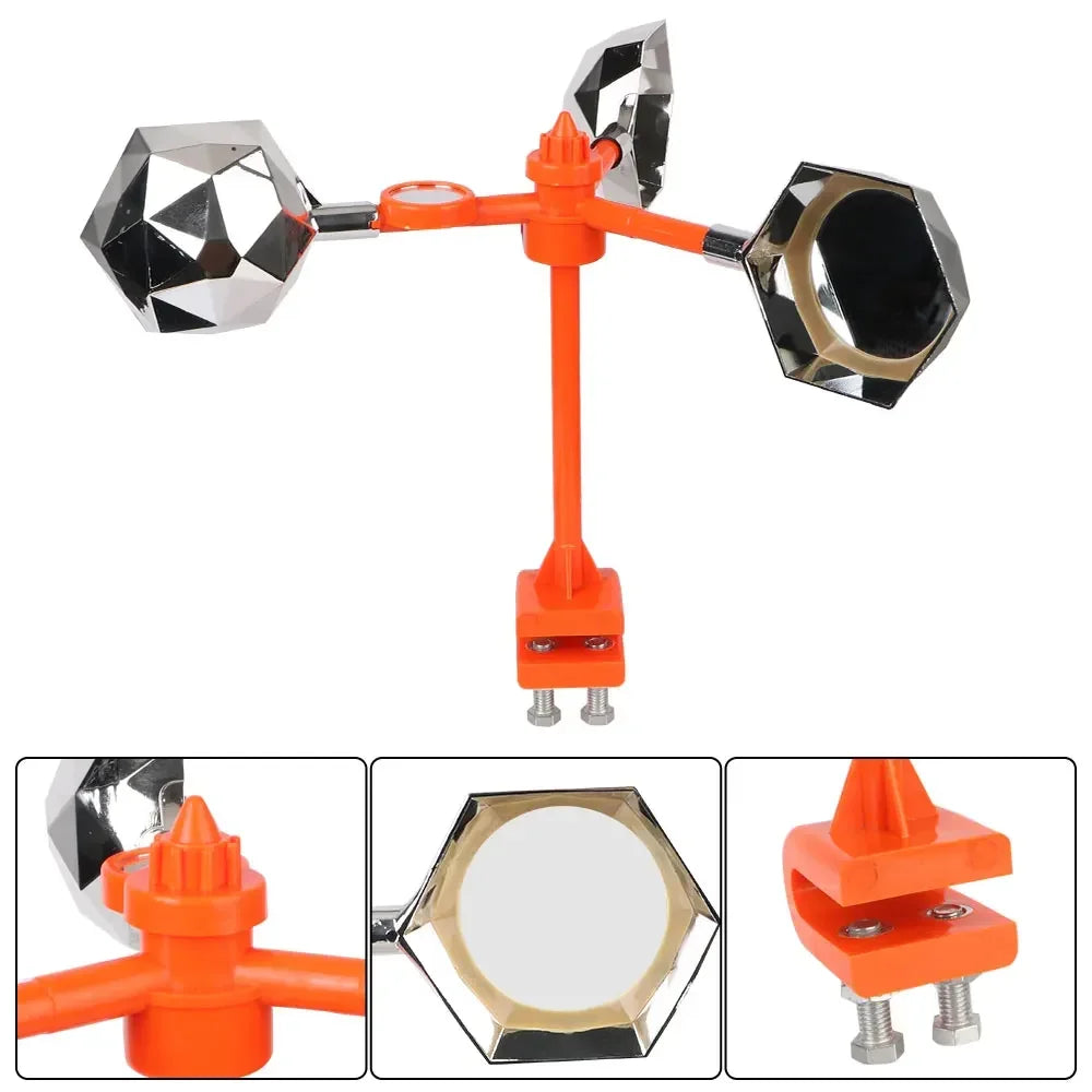 Solar Wind Powered Bird Repeller, 360° Outdoor Reflective Scare Device with Sound Deterrent for Garden Farm Yard Protection