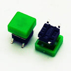 10PCS 6X6X7.3mm 4PIN DIP SMT Momentary Tact Button H=8.7mm With Cap Mini Push Button