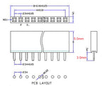 10PCS 2.54mm 1X40P Female Header Single Row Straight 0.1" Pitch 40 Pin 3.5mm 5mm 5.7mm 6.8H 7.1mm 8.5mm Plastic height optional