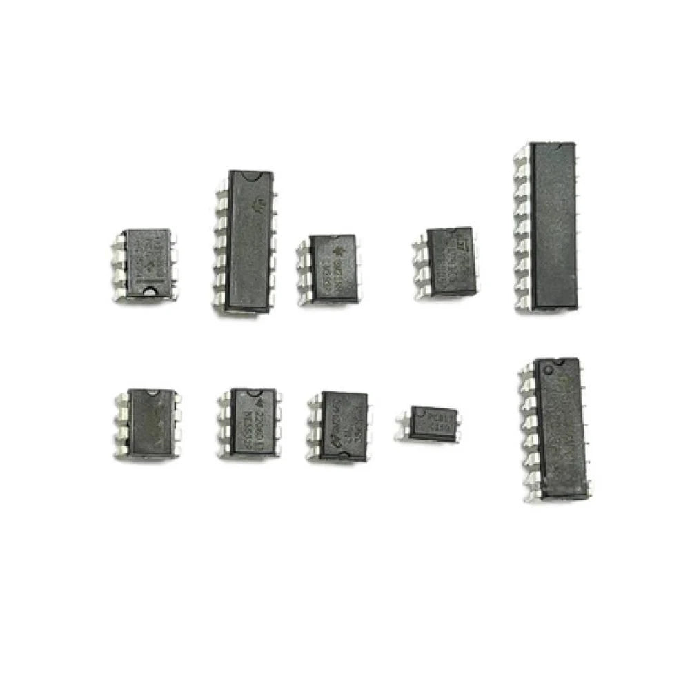 Integrated Circuit Chip Kit 10 Value IC Chip NE555 LM324 LM393 UA741 ULN2803 LM358 LM386 NE5532 ULN2003 PC817 Kit 85PCS/Box