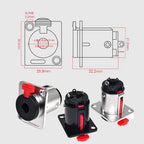 5/20PCS Professional Speaker Plug Audio Jack 6.35mm Female Socket Panel Mount Xlr Connector Black&silvercolors Banana Plugs Rca