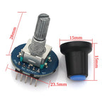 MGQH 360 Degrees Rotary Encoder Module For Arduino Brick Sensor Switch Development Board KY-040 With Pins
