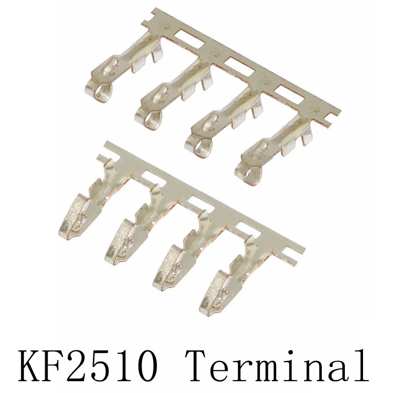 200pcs Electronic Wire Pressing Terminals, XH2.54 PH2.0 CH3.96 VH3.96 KF2510 Dupont SM ZH1.5 JST SH1.0 Connectors Metal Pins