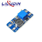 MT3608 DC-DC Adjustable Boost Module 2A Boost Plate Step Up Module with MICRO USB 2V-24V to 5V 9V 12V 28V