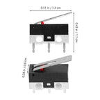20pcs Plug Board Switch Micro Limit Switch Lever Arm For Appliance Door Control Replacement Electrical Switches Durable Compact