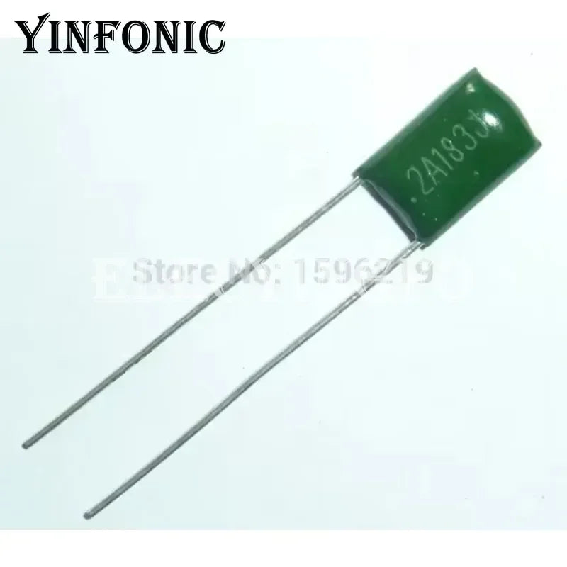 50Pcs/200Pcs Mylar Film Capacitor 100V 2A183J 18nF 2A183 5% Polyester Film capacitor