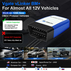 Vgate VLinker BM+ ELM327 OBD2 Car Diagnostic Tools Bluetooth 4.0 Bluetooth 3.0 for Android iOS Auto Scanner for Bimmercode
