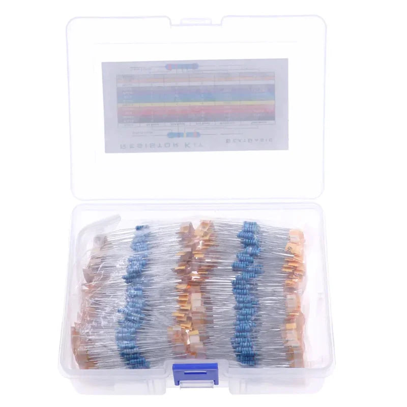 1100Pcs 110Value x 10pcs 0.5W 0.1ohm -10M 1/2W Metal Film Resistors Assortment kit set pack