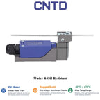 CNTD CZ-8107N Limit Switch Spring Rod IP65 SPDT 5A 250VAC Micro Position Sensor Industrial Control Switch CCC CE