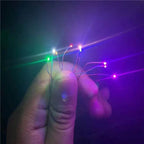 100pcs Pre-wired 0402 0603/0805/1206 SMD LED 7colors 3V led 30cm wires hobby model kit Car Railway railroad starship lighting