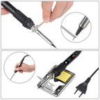 JCD Electric Soldering Iron Kit 80W LCD Digital Display Adjustable Temperature 220V/110V Solder Iron Welding Repair Tools 908S