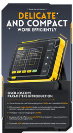 FNIRSI DSO152 TC3 Handheld Digital Oscilloscope With 200KHz/500kHz Bandwidth Supporting LCR Detection Signal Generator PWM Outpu