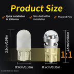 2/6/10 Ultra Bright T10 W5W 3030 168 LED Signal Lamp Bulbs White for 12V Car License Plate Light Turn Signal Brake Reading Light