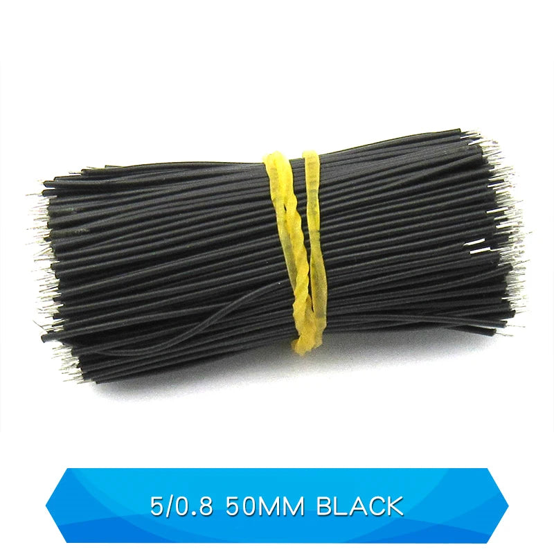200PCS Wire Jumper Welding Wire Electronic Connecting Wire Double-Ended Tinned 5/0.8 22/24AWG 50/150mm