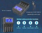 Liitokala Lii-PD4 Lii-PD2 18650 Battery Charger for 1.2V 3.7V NiMH 26650 21700 18350 18500 14500 AA AAA LiFePO4 Batteries