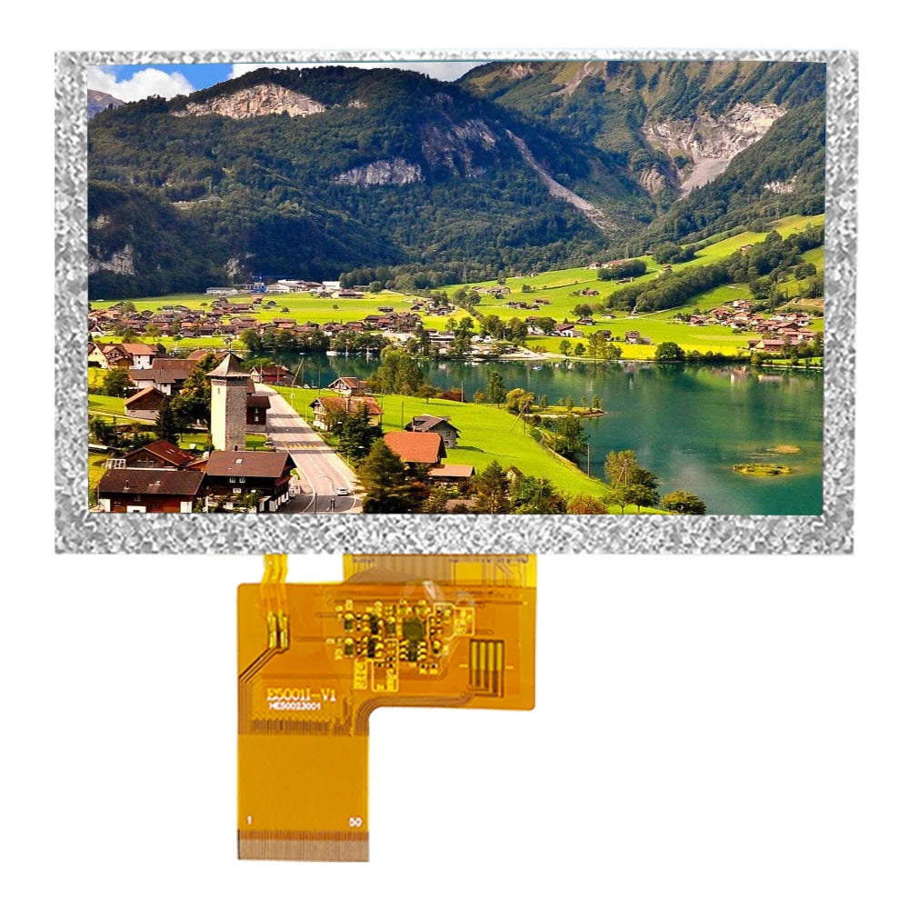 5 Inch TFT LCD Display Modules HD 800*480 RGB IPS 40Pin 3.3V ILITTEK Driver 500 Illumination Capacitive Resistance Touch Screen