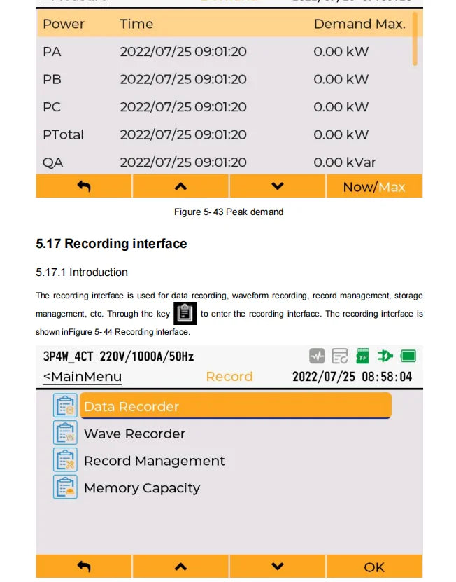MQ41 Power Quality Analyzer Large Current Rogowski Coil Power Meter Energy Consumption Power Harmonic Waveform Recording