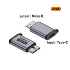 USB C 3.0 Micro B Male to Type C Female Adapter Type-C To Micro B Connector for Laptop External Hard Drive Disk Box Samsung S5