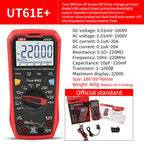 UNI-T Multimeter Professional UT890C UT890D+ UT89X UT89XD UT89XE UT60S UT60BT UT61B+ UT61D+ UT61E Plus Electrical Multi Meter