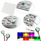 DIY 0.8mm Pin 1x1 1x2 1x4 Length 50cm SMD LED 2835  Remote Control Building Block Flash Lamp City Street Light Bricks