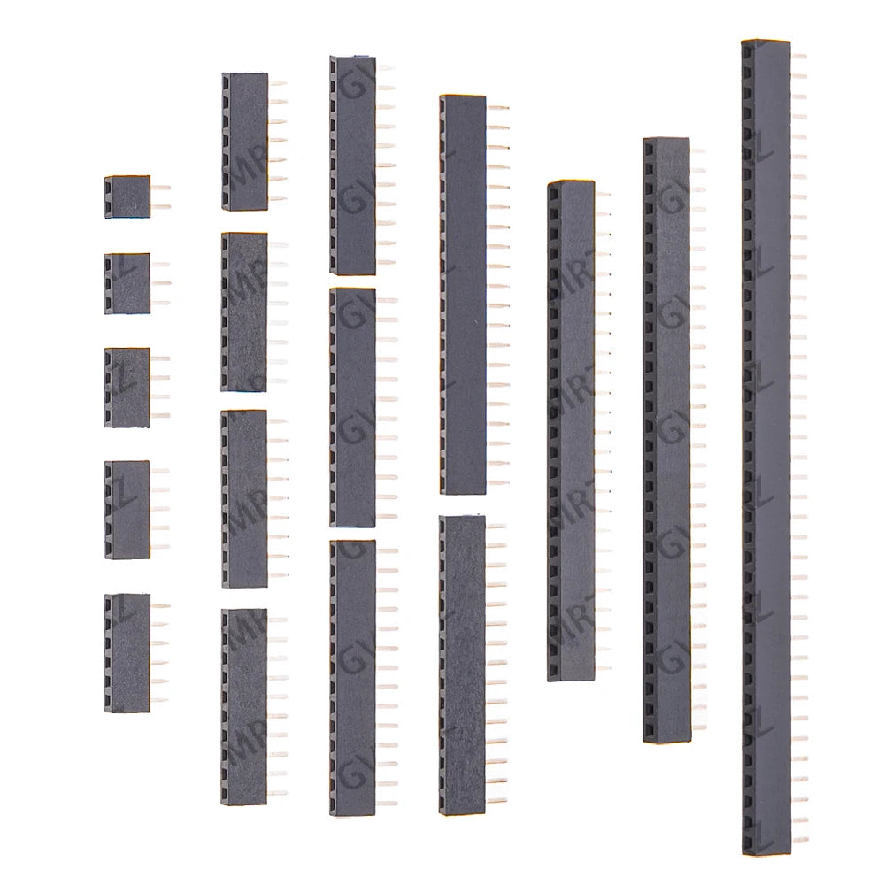 10pcs 1X 2X/2/3/4/5/6/8/10/40 PIN Single Row Straight FEMALE PIN HEADER 2.0MM 2MM Strip Connector So
