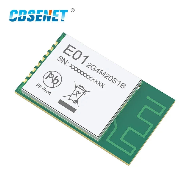 nRF24L01 2.4GHz SMD Wireless Module PA LNA Long Distance 800m SPI RF Transceiver CDSENET E01-2G4M20S1B  PCB Antenna GFSK