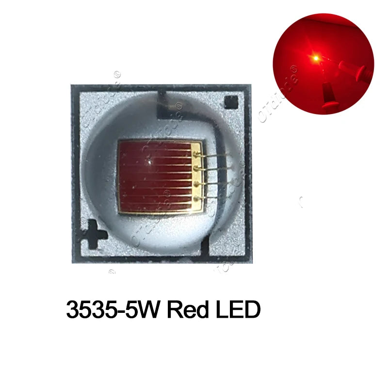 2-5pcs 3W 5W LED 3535 Ceramic SMD XPG2 High Power Chip 3-3.6V Royal Blue 450nm Green 520nm Red 620nm2-2.4V 1500mA For Flashlight