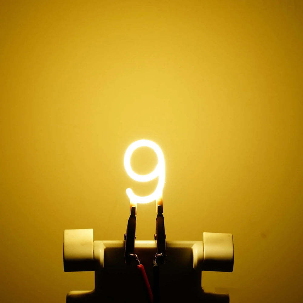 26 Letters A-Z  0-9 Numbers DIY COB Led Filament Symbols for Custom Signs 3V Decoration Retro Edison Bulb Lamp Parts LED Decor