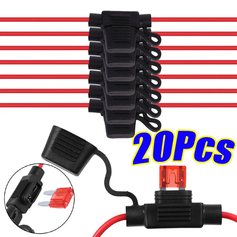 Fuse Holder Wear Parts 12V 30A with Fuses Blade Wire Cutoff Switch Socket Automotive Fuse Socket Car Mini Blade Splash-proof Box