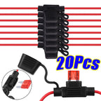 Fuse Holder Wear Parts 12V 30A with Fuses Blade Wire Cutoff Switch Socket Automotive Fuse Socket Car Mini Blade Splash-proof Box
