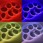 Tuya Wifi Smart FCOB RGBCCT LED Light Strip 6Pin 12mm DC24V RGB CW WW FOB Flexible COB Linear Lights Dimmable Room Kitchen Decor
