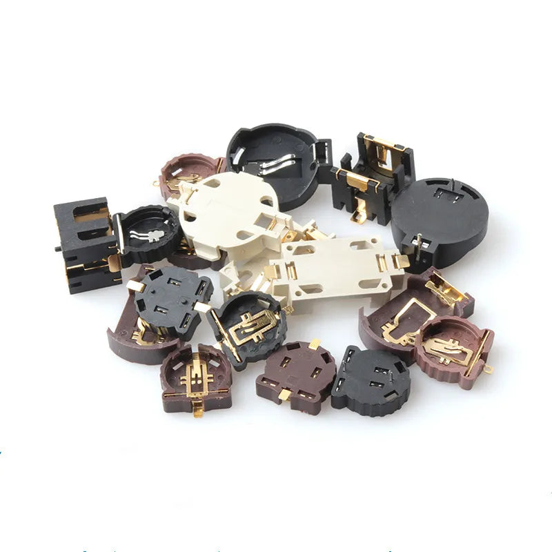 5/10Pcs Button Battery Socket Holder Case CR1220 CR1225 CR2025 CR2032 Coin Cell Battery Storage Organizer Box