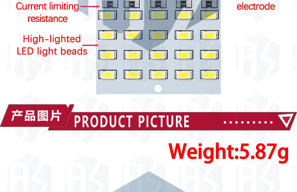 5730 smd 5V 430mA~470mA White Mirco Usb 5730 LED lighting panel USB mobile light Emergency light night light