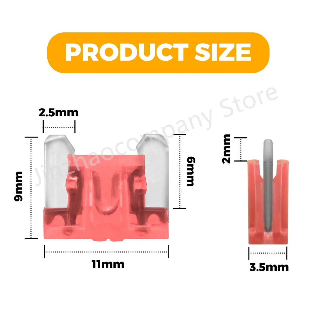 100/50pcs Car Truck Micro Blade Fuses 2A 3A 5A 7.5A 10A 15A 20A 25A 30A 35A AMP Plastic Box Assortment with Clip