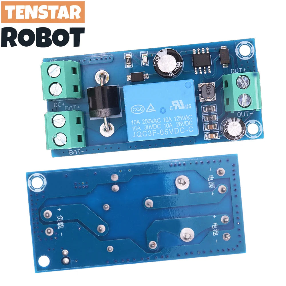 TENSTAR 2pcs YX850 Power Failure Automatic Switching Standby Battery Lithium Battery Module DC5V-48V Emergency Converter