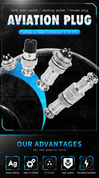 gx16 Connector 2pin 3pin 4pin 5pin 6pin 7pin 8pin 10pin Male Female Aviation Cable Terminal Plug Socket Waterproof Connector