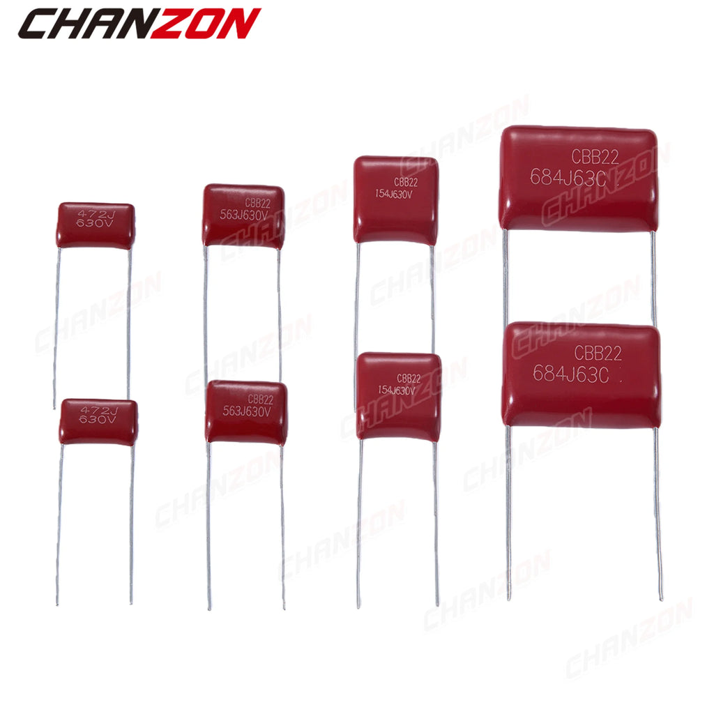 400V 630V CBB Metallized Polypropylene Film Capacitor Assorted Kits CBB22 CBB21 Capacitor Assortment UF NF 223 333 473 683 104