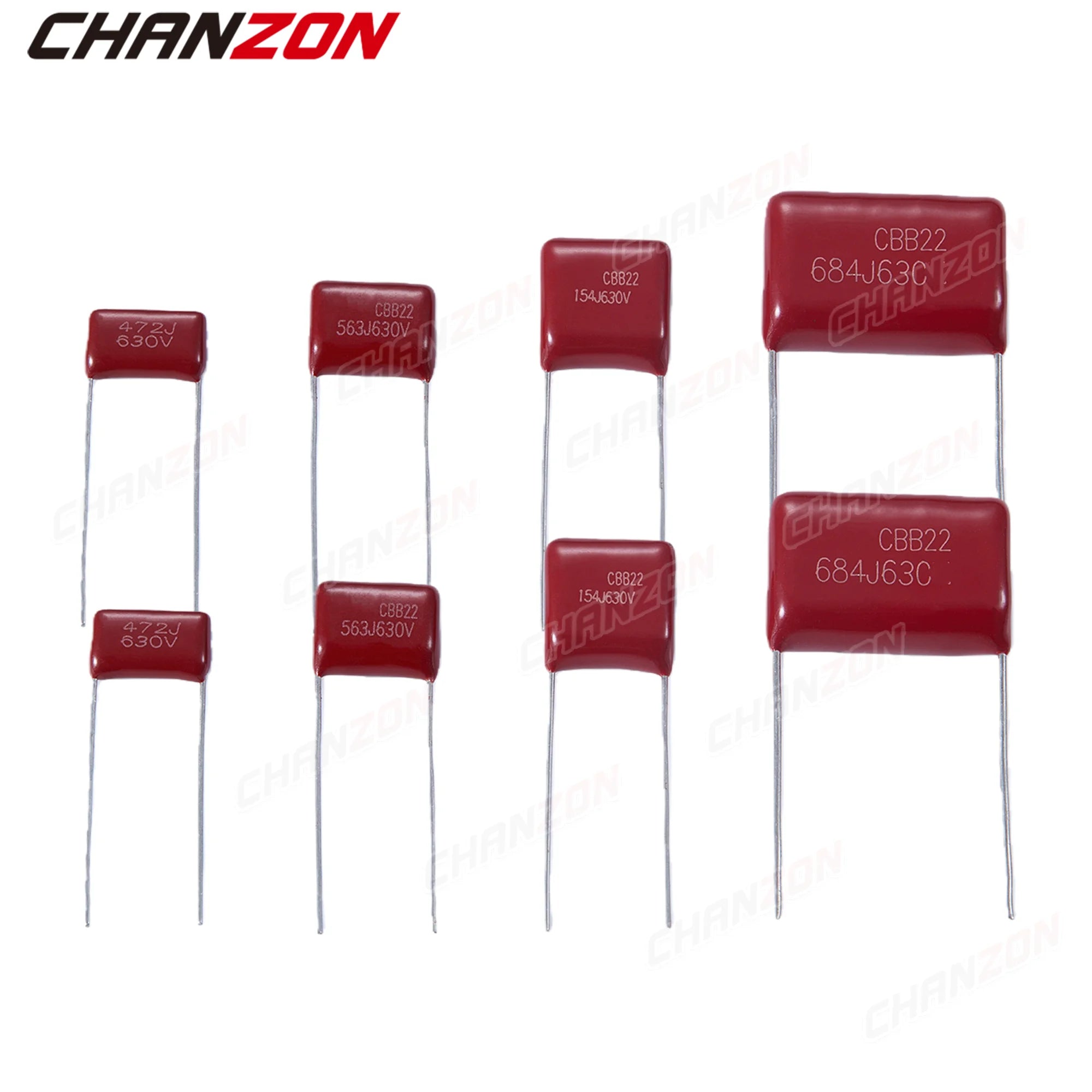 400V 630V CBB Metallized Polypropylene Film Capacitor Assorted Kits CBB22 CBB21 Capacitor Assortment UF NF 223 333 473 683 104