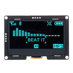 2.4" 2.42 inch 128x64 OLED LCD Display Module SSD1309 12864 7 Pin SPI/IIC I2C Serial Interface for Arduino UNO R3 C51