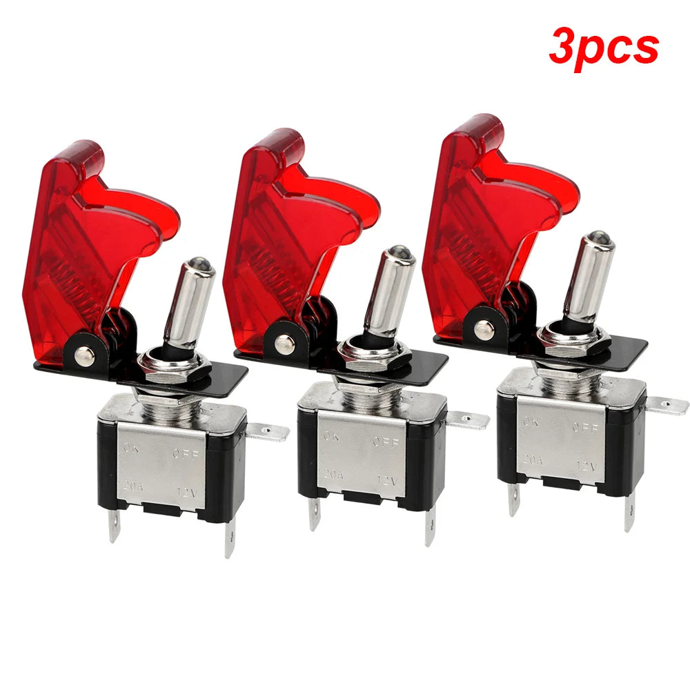 12V SPST Toggle Rocker Switch LED Light for Ignitions Boost Marine Boat Racing Car Switch Light Toggle Truck Trailer Accessories