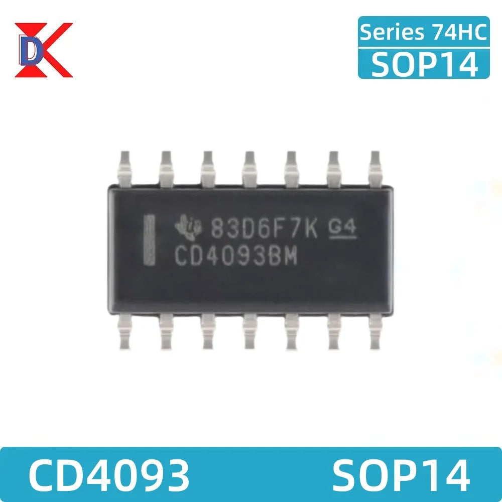 Logic gate IC chip 10PCS CD4011 CD4001 CD4094 CD4060 CD4069 CD40106 CD4051 CD4052 CD4053 CD4093 CD4013 CD4017 SOP14 SOP16